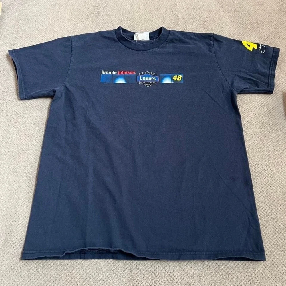 Vintage 2000s Jimmie Johnson NASCAR Tee Size L‎